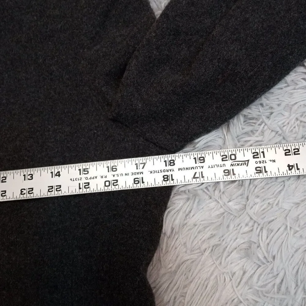Vintage Petite Sophisticate Jacket Womens 2 Gray Wool Cashmere Blend Preppy Coat